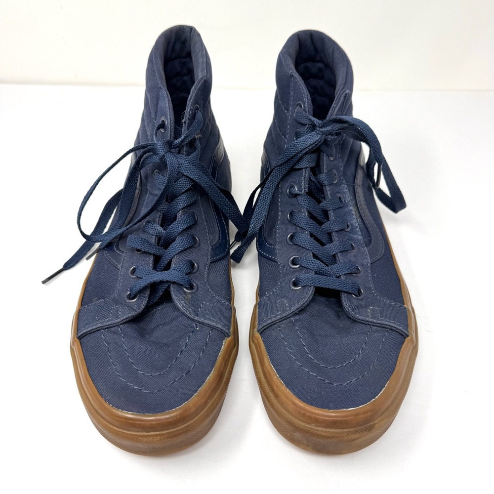 VANS SK8-Hi Reissue Blue fabric high top sneaker, unisex: men’s 9, women’s 10.5